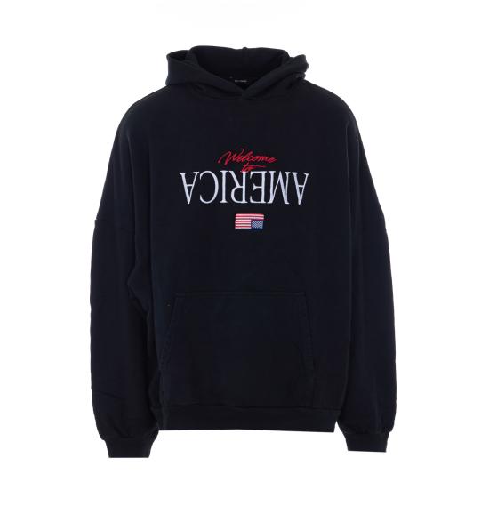 26SS 윌리 차바리아 후드 티셔츠 WCJSY0241 001 Black