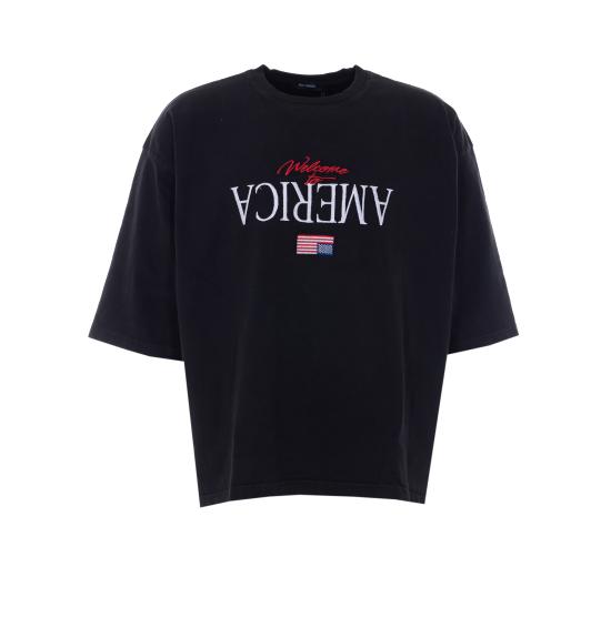 26SS 윌리 차바리아 반팔 티셔츠 WCJSY0220 001 Black