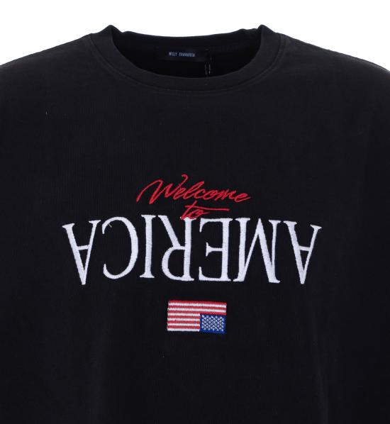 26SS 윌리 차바리아 반팔 티셔츠 WCJSY0220 001 Black - WILLY CHAVARRIA