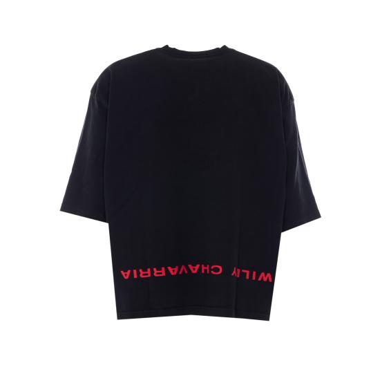 26SS 윌리 차바리아 반팔 티셔츠 WCJSY0220 001 Black - WILLY CHAVARRIA