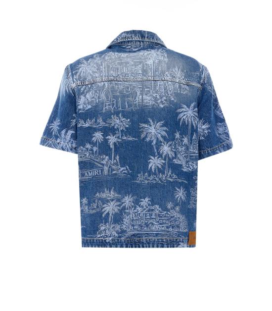 26SS 아미리 반팔 셔츠 TOSH1121 HARBOR INDIGO Blue - AMIRI