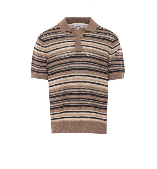 26SS 엔엔07 폴로 티셔츠 2610000585 MABLE HUSK Brown