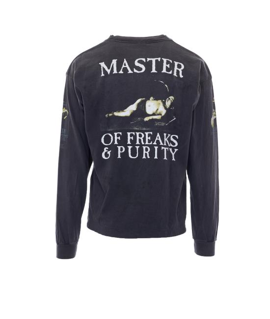 26SS 세인트 미카엘 긴팔 티셔츠 SM MK8 0000 028 BLACK Grey - SAINT MXXXXXX