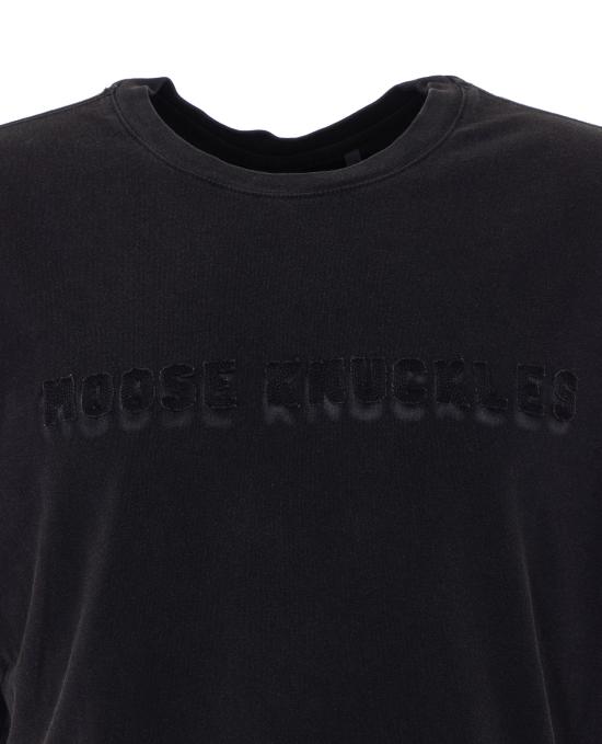 26SS 무스너클 반팔 티셔츠 M16MT707 292 Black - MOOSE KNUCKLES