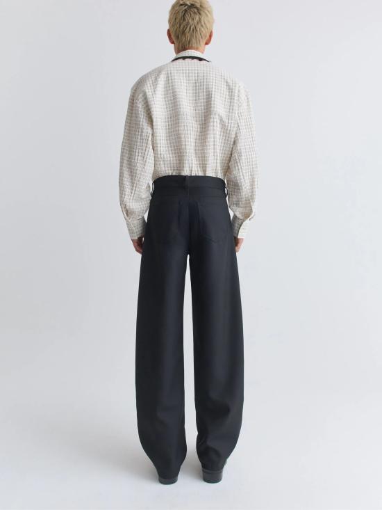 26SS 세퍼 스트레이트 팬츠 GINO FINEBLACKWOOL - SEFR
