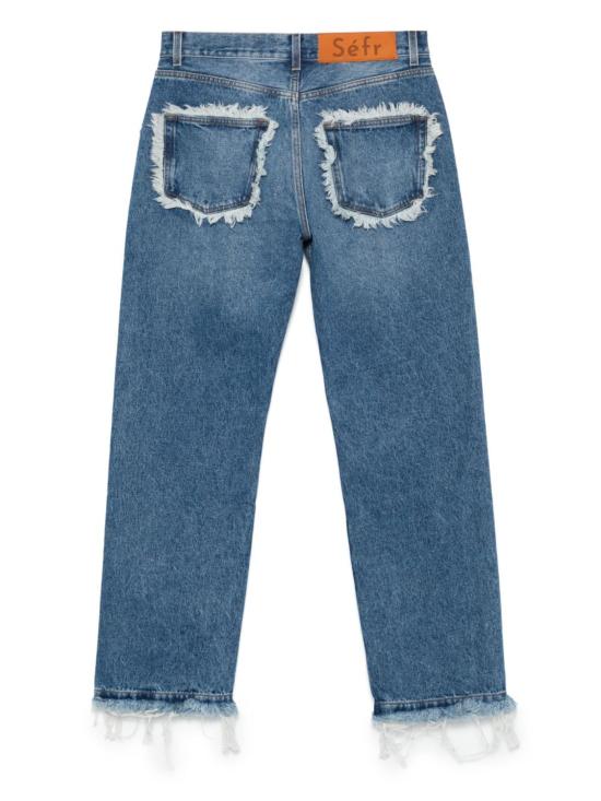 26SS 세퍼 데님 팬츠 FRAYED DARKRIVERBLUE DENIM BLUE - SEFR