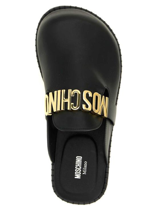 26SS 모스키노 뮬/슬리퍼 MB10162G0OGA0000 Black - MOSCHINO