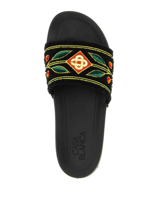 26SS 카사블랑카 뮬/슬리퍼 ASP26FW05802M Black - CASABLANCA