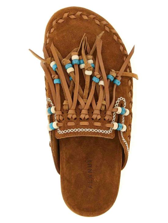 26SS 알라누이 뮬/슬리퍼 LWIJ006R26LEA0016000 Brown - ALANUI