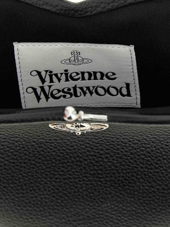 26SS 비비안웨스트우드 벨 하트 프레임 퍼스 4B01000CWS000DN403 Black - VIVIENNE WESTWOOD