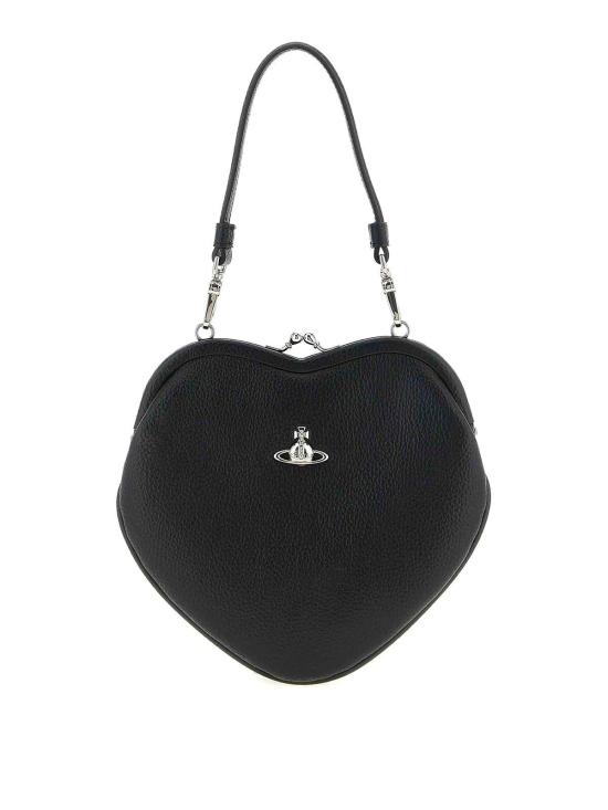 26SS 비비안웨스트우드 벨 하트 프레임 퍼스 4B01000CWS000DN403 Black