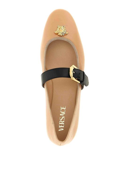 26SS 베르사체 플랫 슈즈 10217101A162432KU6V Nude Neutrals - VERSACE