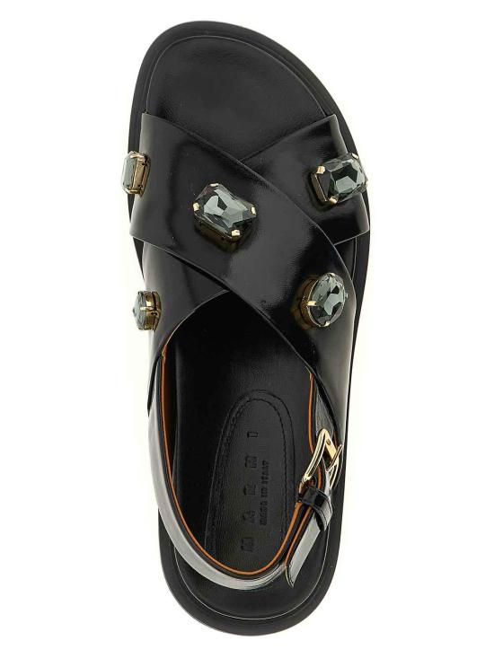 26SS 마르니 샌들 FBMS018501P771000N99 Black - MARNI