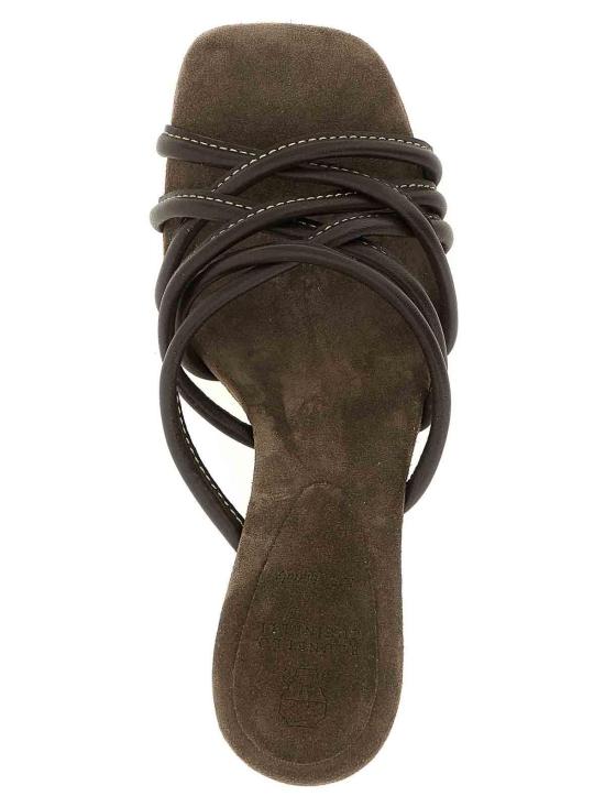 26SS 브루넬로 쿠치넬리 뮬/슬리퍼 MZGAC3241C8279 Brown - BRUNELLO CUCINELLI