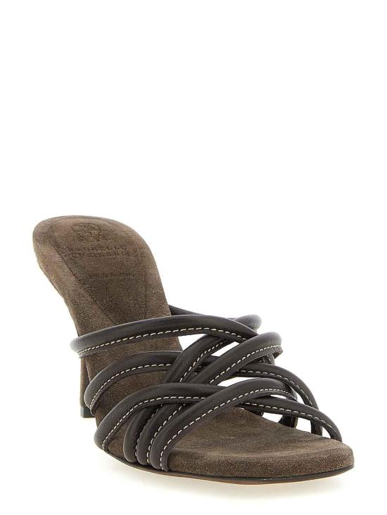 26SS 브루넬로 쿠치넬리 뮬/슬리퍼 MZGAC3241C8279 Brown - BRUNELLO CUCINELLI
