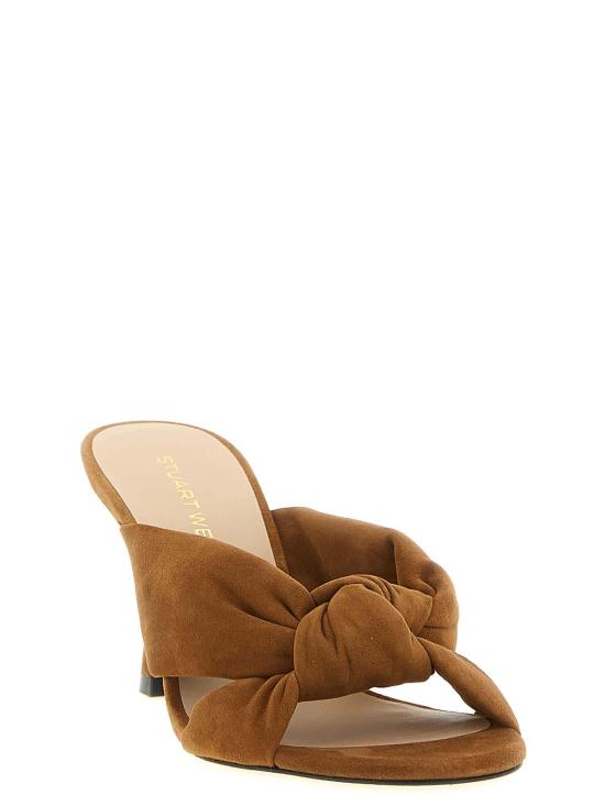 26SS 스튜어트 와이츠먼 뮬/슬리퍼 SM951QPI Brown - STUART WEITZMAN