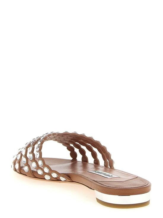 26SS 아쿠아주라 뮬/슬리퍼 TQLFLAS3NAPPOWDERPINK Nude Neutrals - AQUAZZURA