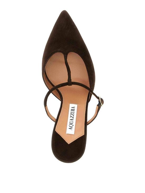 26SS 아쿠아주라 뮬/슬리퍼 SBEMIDM0SUEESPRESSO Brown - AQUAZZURA