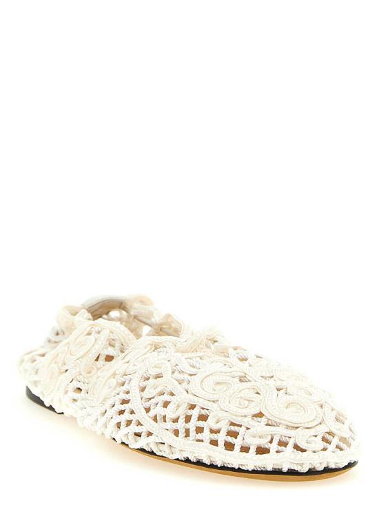 26SS 오디시 플랫 슈즈 OD46039A23037150 White - ODISSI