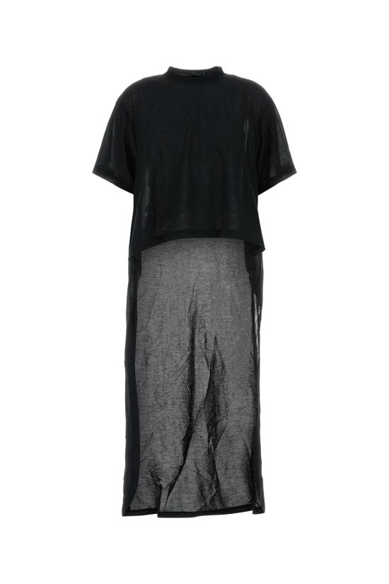 26SS 발렌시아가 미디 원피스 871740TUVC9 1000 BLACK