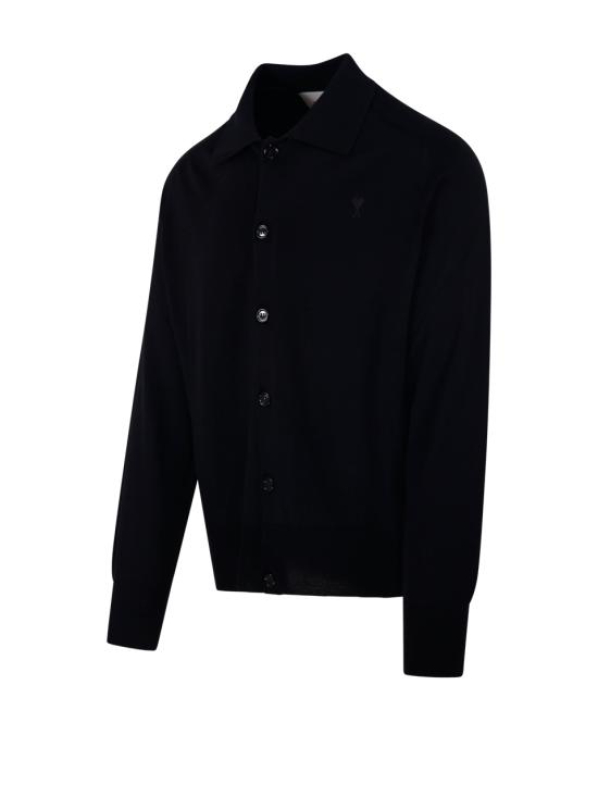 26SS 아미 집업 니트 HKC385 KN0039 0180 BLACK BLACK - AMI