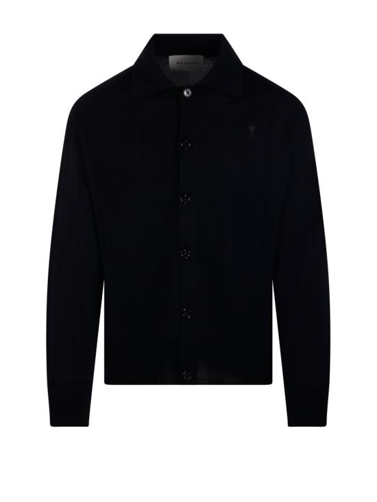 26SS 아미 집업 니트 HKC385 KN0039 0180 BLACK BLACK