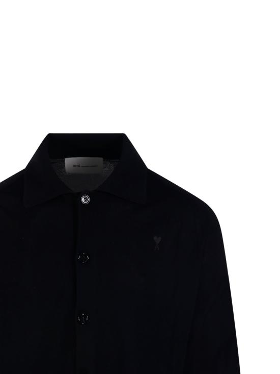 26SS 아미 집업 니트 HKC385 KN0039 0180 BLACK BLACK - AMI