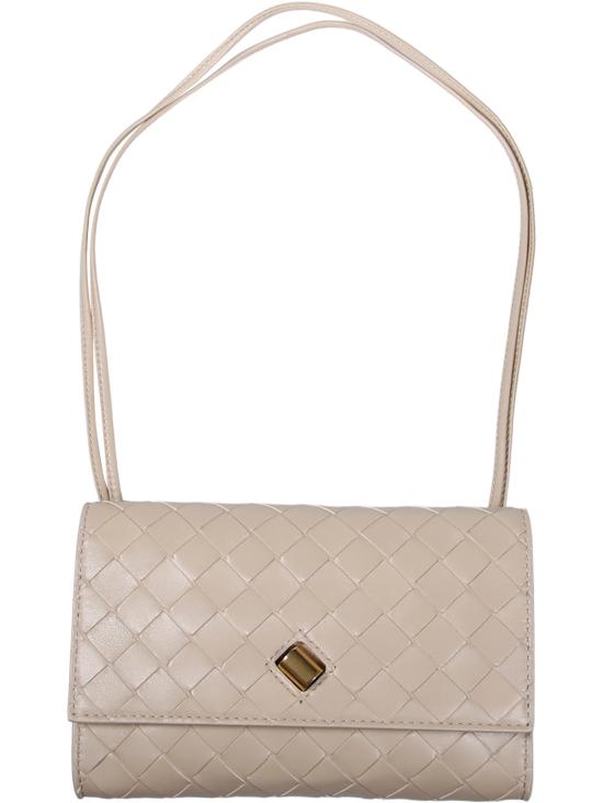 26SS 보테가베네타 안디아모 파우치 온 스트랩 836940 VCPP2 9614 ECRU MUSE BRASS