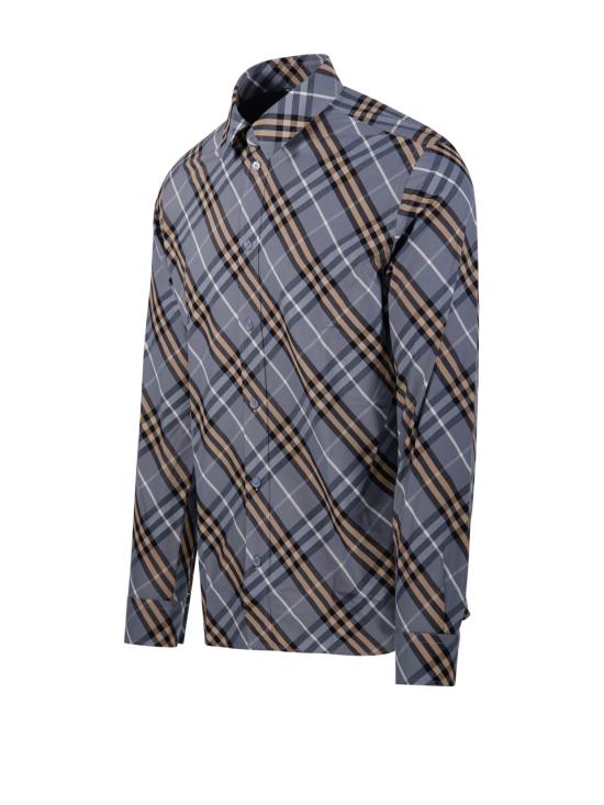 26SS 버버리 레귤러 핏 체크 코튼 셔츠 8123670 C5076 WAVE BLUE IP CHECK - BURBERRY