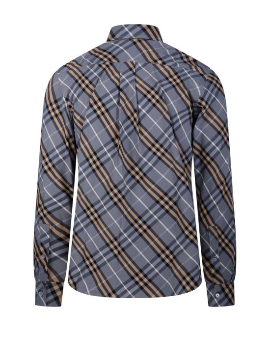 26SS 버버리 레귤러 핏 체크 코튼 셔츠 8123670 C5076 WAVE BLUE IP CHECK - BURBERRY