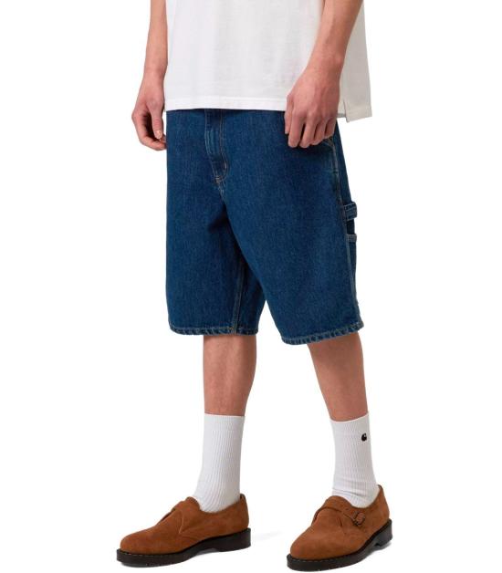26SS 칼하트 WIP 스미스 데님 싱글 니 쇼츠 I032026 0106 29 Blue - CARHARTT WIP