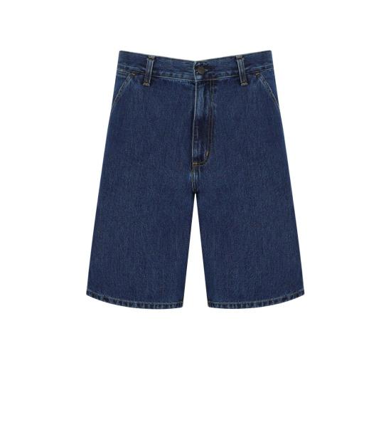 26SS 칼하트 WIP 스미스 데님 싱글 니 쇼츠 I032026 0106 29 Blue