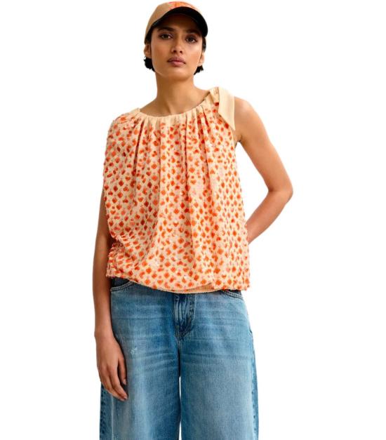 26SS 에센셜앤트워프 블라우스 JOCELYN J1OW 34 Orange - ESSENTIEL ANTWERP