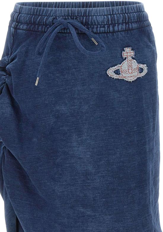 26SS 비비안웨스트우드 미디 스커트 1J01000MJ00B1K411 BLUE - VIVIENNE WESTWOOD