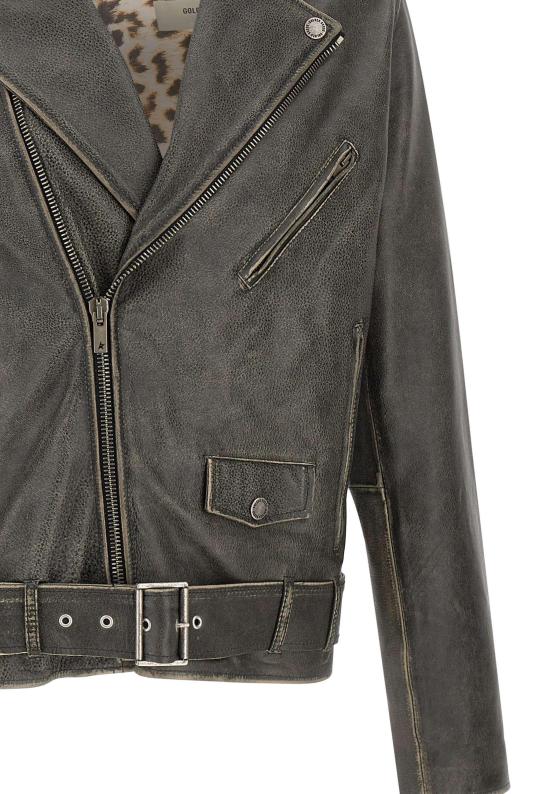 26FW 골든구스 가죽 자켓 GMP00297P00064790100 BLACK - GOLDEN GOOSE