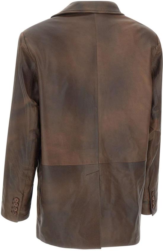 26SS 로테이트 가죽 자켓 1160312037 BROWN - ROTATE