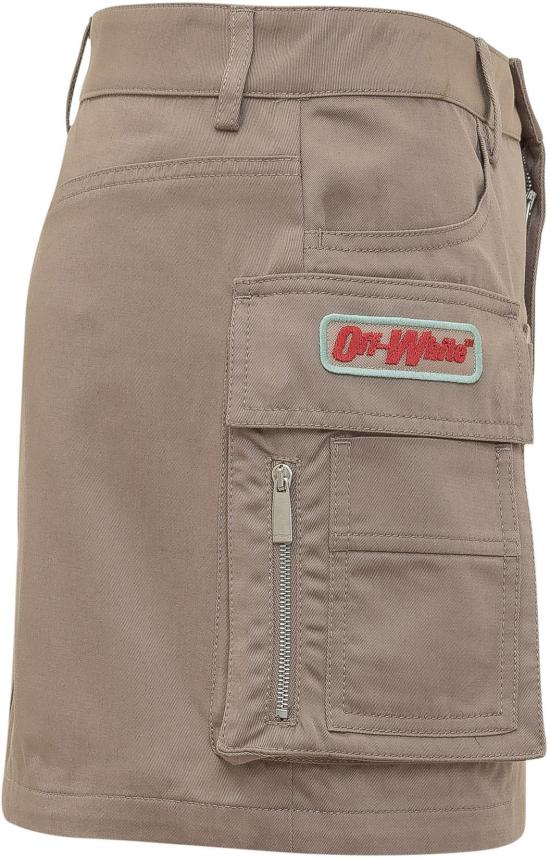 26SS 오프화이트 숏 스커트 2CU01MS26FAB0016E27 TAUPE - OFF WHITE