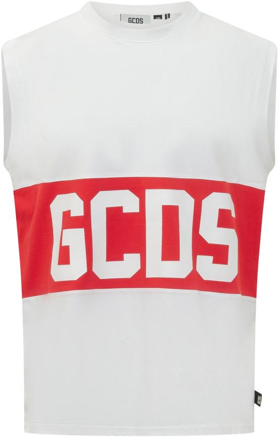 26SS 지씨디에스 민소매 티셔츠 Z0MLQC104J101100R WHITE