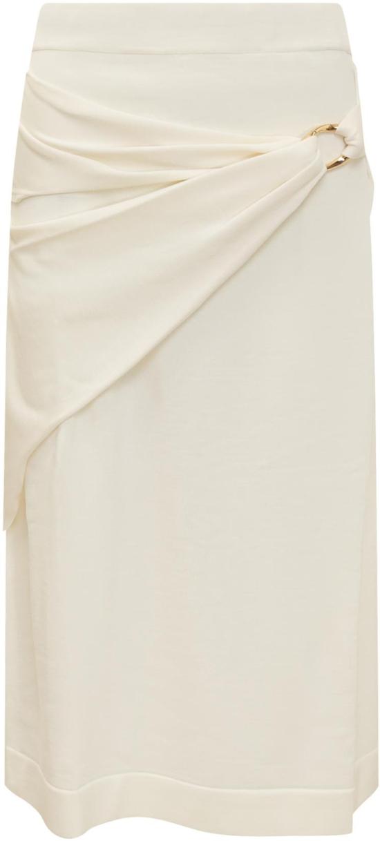  질샌더 롱 스커트 J01MA0139J14699104 WHITE