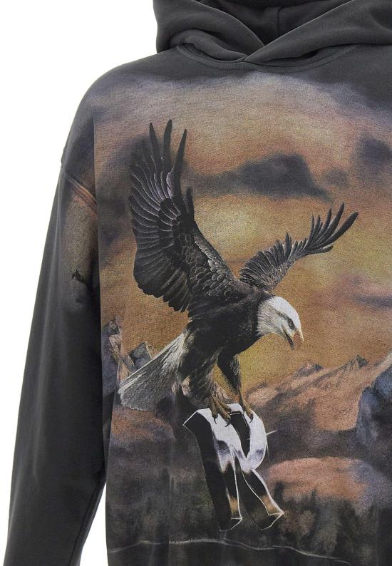 26SS 리프레젠트 후드 티셔츠 MLM10076204 BLACK - REPRESENT