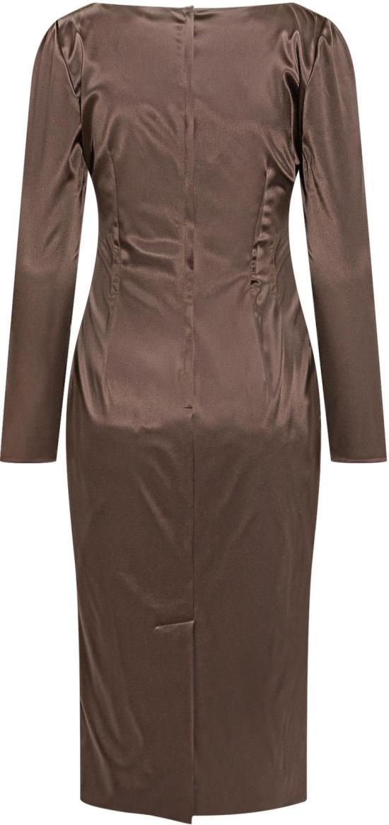 25FW 돌체앤가바나 미디 원피스 F6TYGTFURADM0694 BROWN - DOLCE & GABBANA