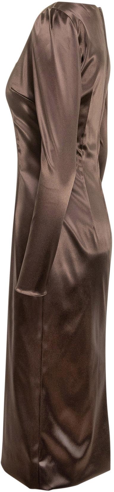 25FW 돌체앤가바나 미디 원피스 F6TYGTFURADM0694 BROWN - DOLCE & GABBANA