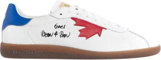 26SS 디스퀘어드2 라벨 스니커즈 SNM046818908701M1424 WHITE