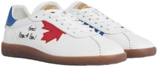 26SS 디스퀘어드2 라벨 스니커즈 SNM046818908701M1424 WHITE - DSQUARED2