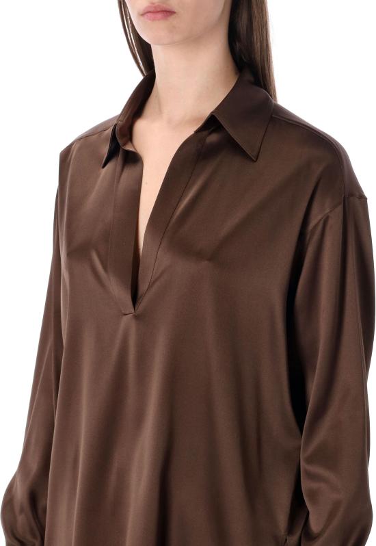 26SS 톰포드 블라우스 TS2144FAX881ECD BROWN - TOMFORD
