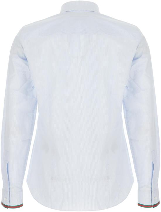 26SS 구찌 웹 디테일 스트라이프 코튼 셔츠 852707ZAS5W4305 DIVERS - GUCCI