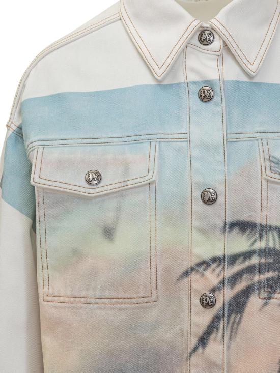 25SS 팜앤젤스 자켓 PWYD023S25DEN0010384 WHITE - PALM ANGELS