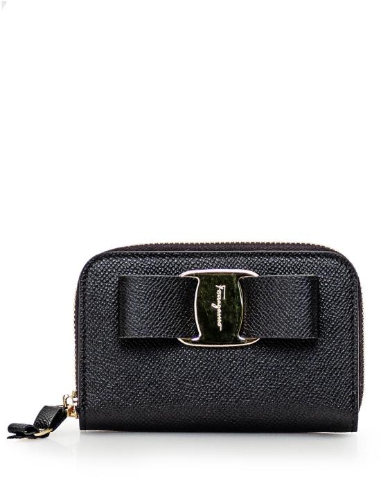  살바토레 페라가모 바라 보우 집어라운드 카드지갑 22D288725290 BLACK