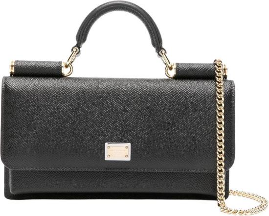 26FW 돌체앤가바나 Dauphine-print calfskin 미니백 BI3280A100180999 BLACK
