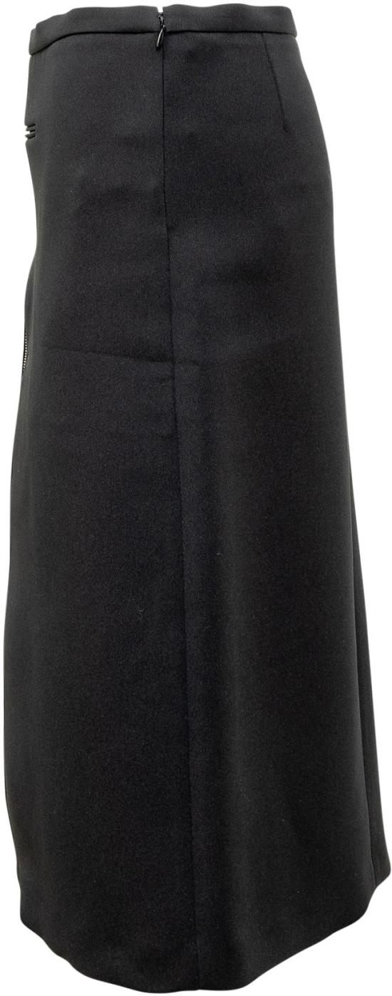  쿠레쥬 미디 스커트 324CJU181PL00079999 BLACK - COURREGES